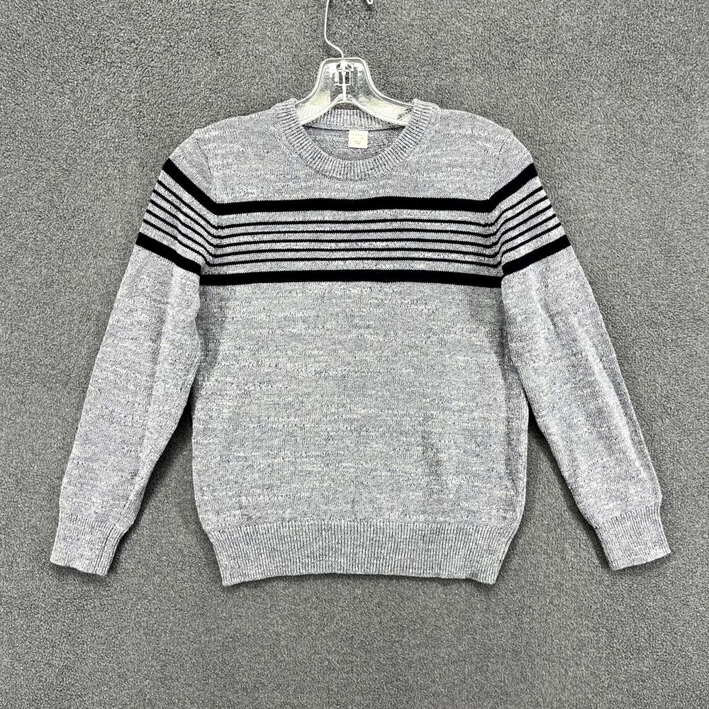 J. Crew‎ Crewcuts Sweater Girl’s 10 Blue Striped Long Sleeve Knit